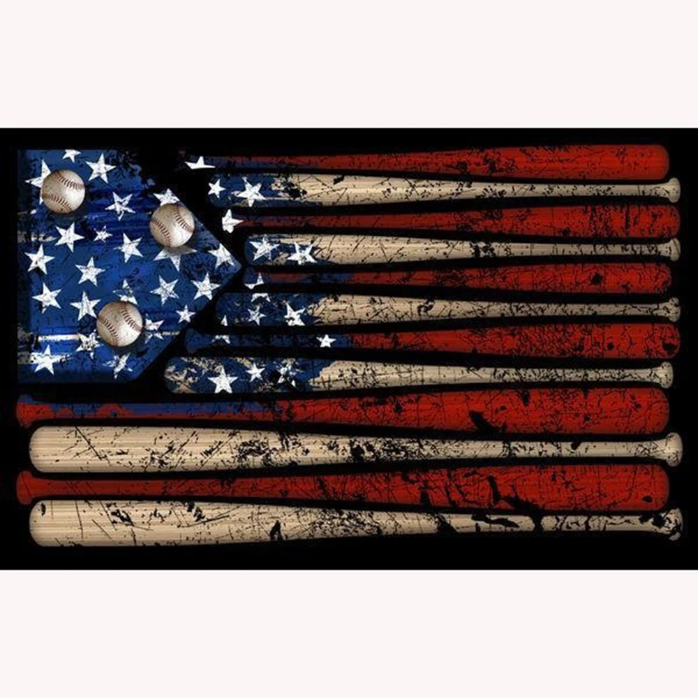 Full-Drill-Square-Glory-Baseball-USA-Diamond-Painting-Kit-DIY-Cross-Stitch-Rhinestone-Mosaic