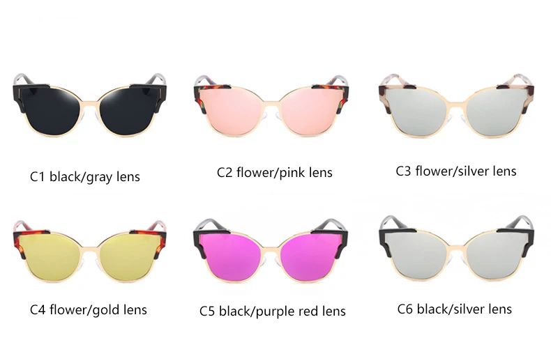 Women Cat Eye Luxury Fashion Designer Mirror Sunglasses HTB1.pWPQVXXXXX.aXXXq6xXFXXXI - Women Cat Eye Luxury Fashion Designer Mirror Sunglasses