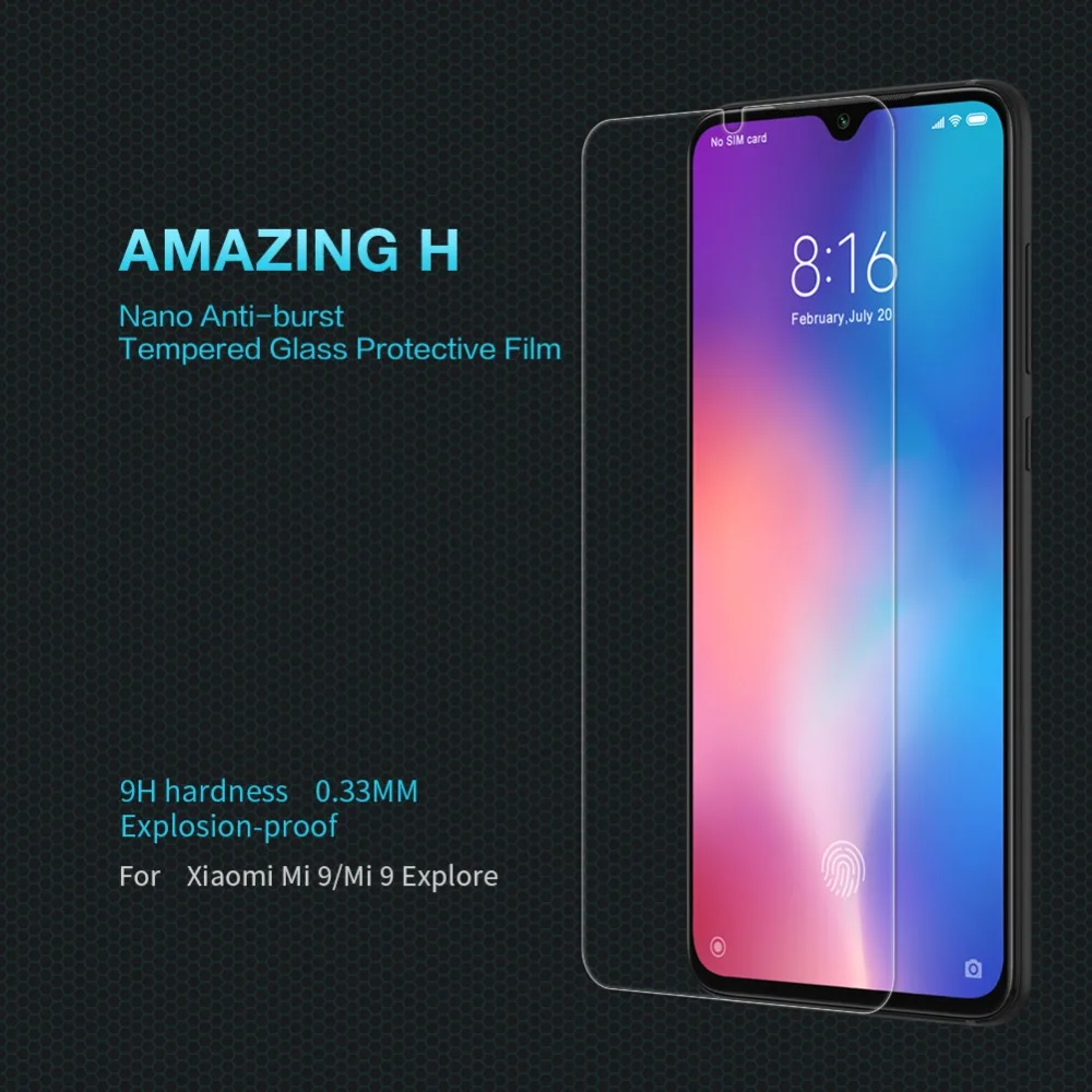 Для Xiaomi mi 9 Lite mi 9T mi 9 mi 8 mi 8 SE стекло Nillkin 9H закаленное стекло для защиты экрана Xiaomi mi 9T 9 8 6 5 mi 6 mi 5 K20 Pro