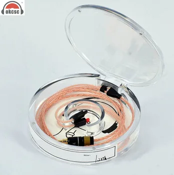 

OKCSC Earphone Upgrade Cable Exchange Cable for Audio-technica IM50 IM70 IM02 IM03 8-core Single Crystal Copper