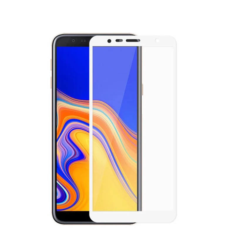 Защитное стекло для samsung Galaxy J4 J6 Plus, защитное закаленное стекло для Galaxy j 4 6 J4+ J6+ пленка 9h - Цвет: White