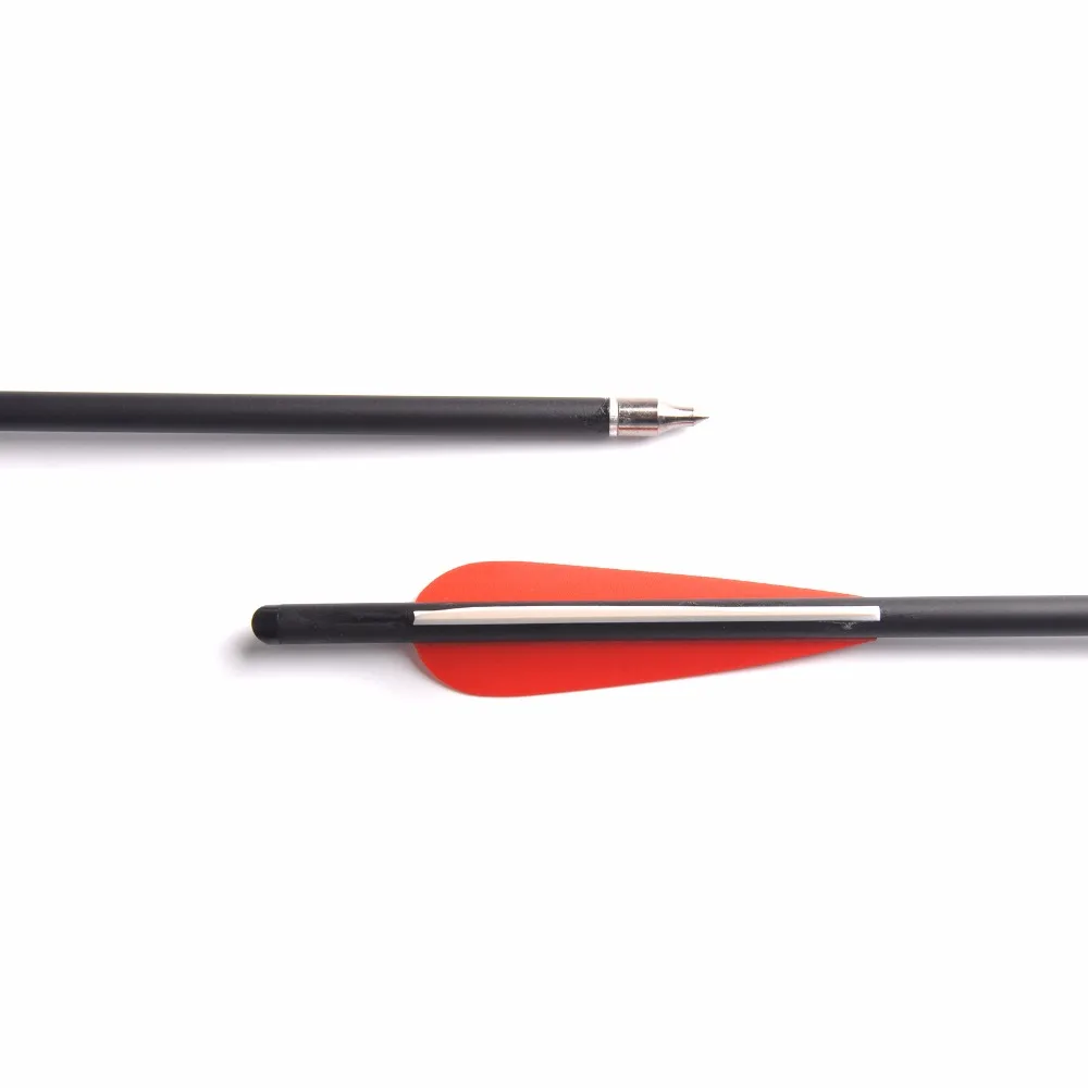 Billig 6 12 24 stücke 17 20 zoll Armbrust Bogenschießen Carbon Pfeile OD 8,8mm mit Austauschbare Punkt Tipps Ziel jagd Pfeile RU CN