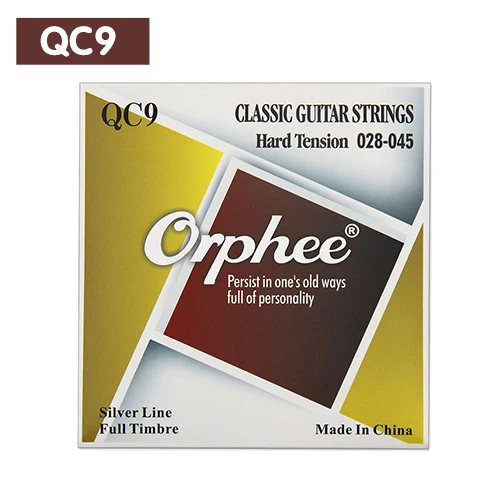Orphee QC-5/QC-9 Классические гитарные струны высокого качества нейлон посеребренный(028-043) дюймов несколько вариантов - Цвет: QC-9
