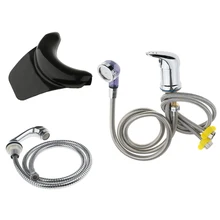 Горячая холодная кран и распылительный шланг комплект для салонной раковины для мытья волос подушка-подголовник для шеи комплект