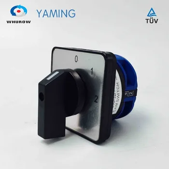 

Cam switch Universal rotary switches 660V 32A 1 pole 3 position 0-1-2 electrical changeover silver contact CA20B-32/1 LW26