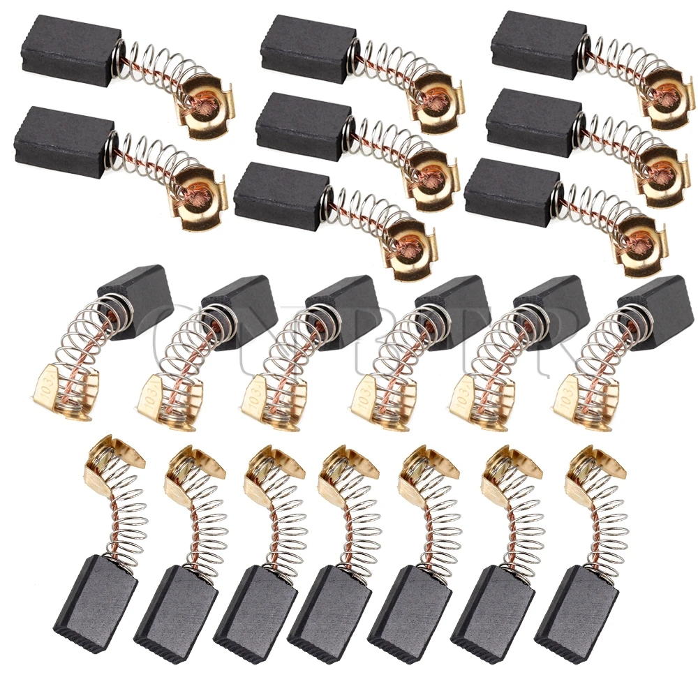 CNBTR 15 x 10 x 6mm Angle Grinder Carbon Motor Brushes Power Tool Components 20pcs angle-grinder-electric