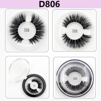 

3D Mink Lashes Natural Long Mink Eyelashes 1 Box False Eyelashes Mink 3D Lashes Volume Soft Lashes Eyelash Extension Tool D806