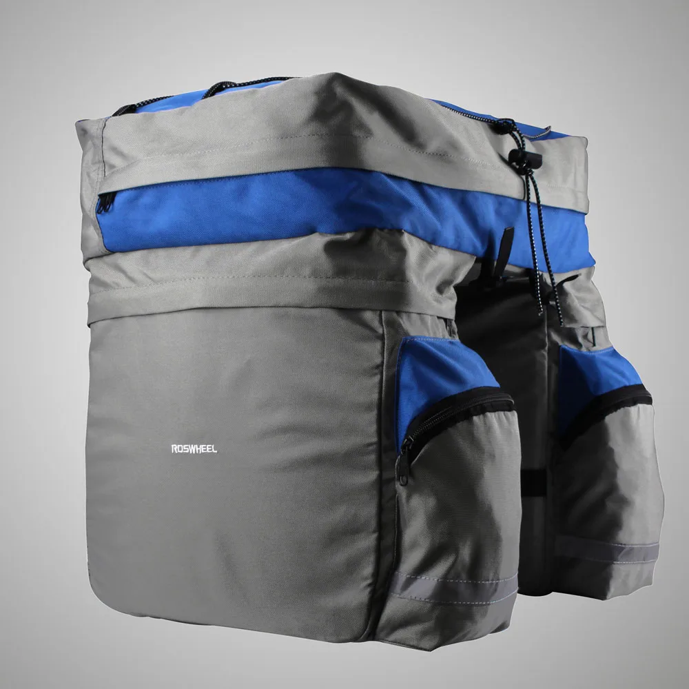 Top 60L Cycling Bicycle Bag Bike Double Side Rear Rack Tail Seat Trunk Bag Pannier 14590 Cycling Bicycle Bag Pannier 4
