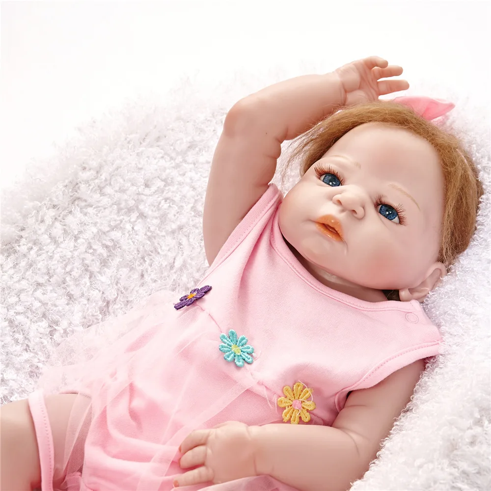 

55cm Bebe Reborn Baby Full Silicone Reborn Dolls Realistic Boneca Lol Toddler Dolls for Girls Toys Christmas Gift COLLECTION