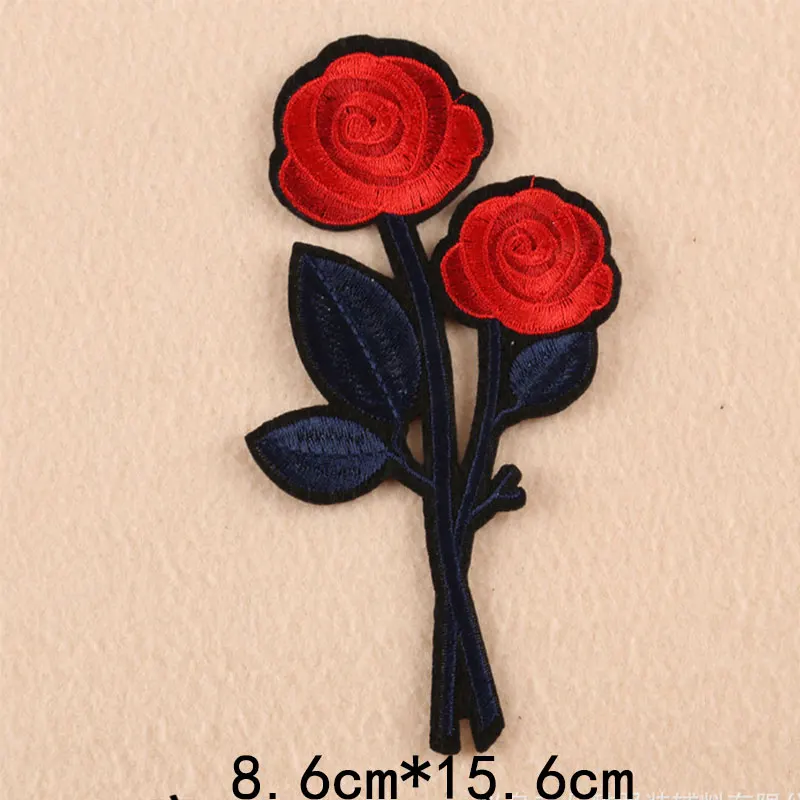 Роза богатый пион цветок набор Вышивка Патчи для одежды гладить на одежду Derss Аппликации значок полосы стикер шитье Handwor