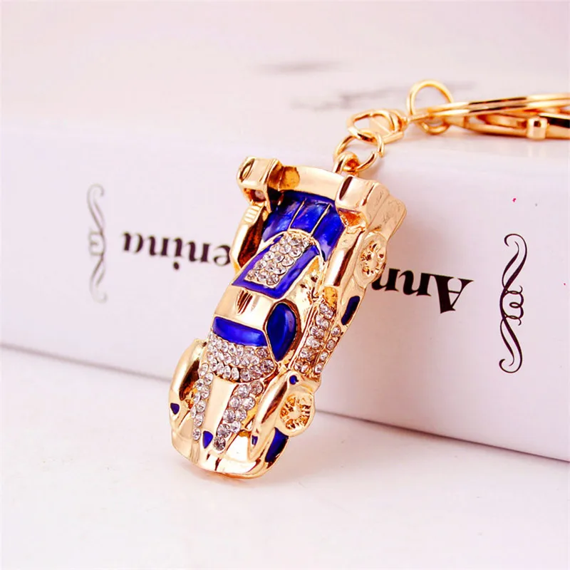 

Creative Rhinestone Car Keychains Couple Key Chains Fashion Keyrings Racing Bicycle Key Rings Novelty Item