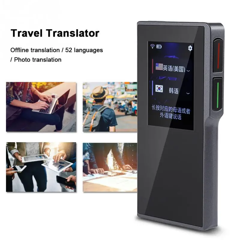 

Portable Translator Smart WIFI offline Two-way Real Time Translator Multi-languages of 52 languages Suport photo translation