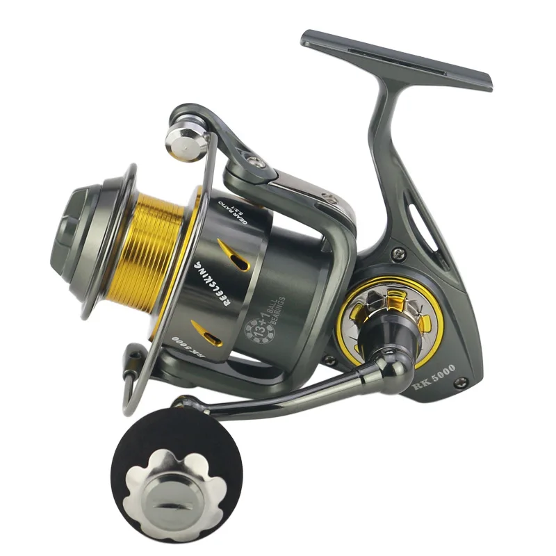 REELSKING Spinning Carretel De Pesca de Metal