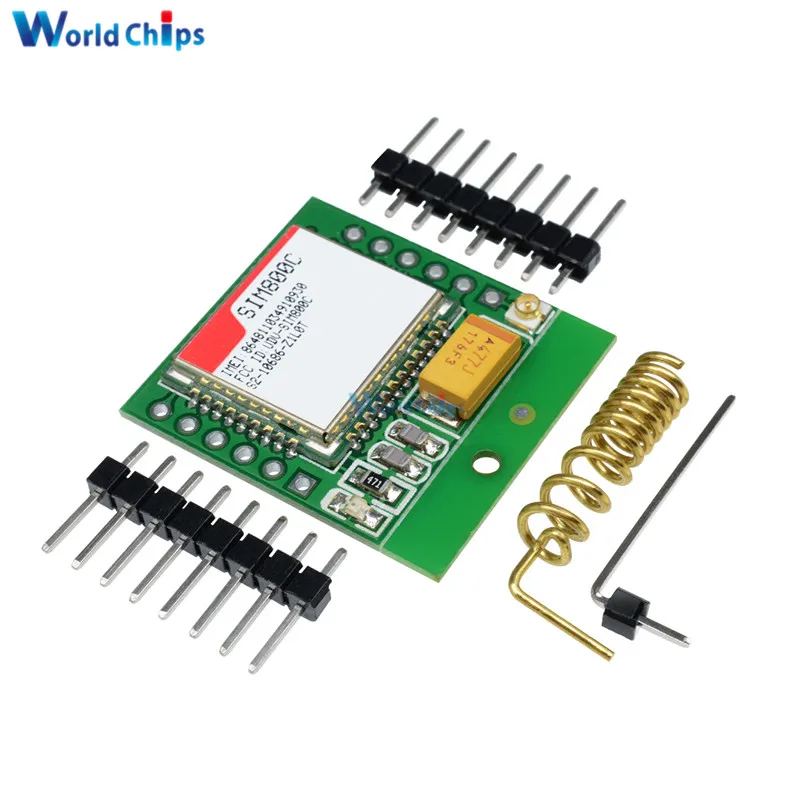 Маленький размер SIM800C GSM GPRS модуль заменить SIM800L SIM900A STM32 микроконтроллер 51 оснащен