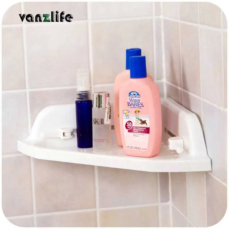 vanzlife bathroom wall suction strong suction cup tripod bathroom shelf