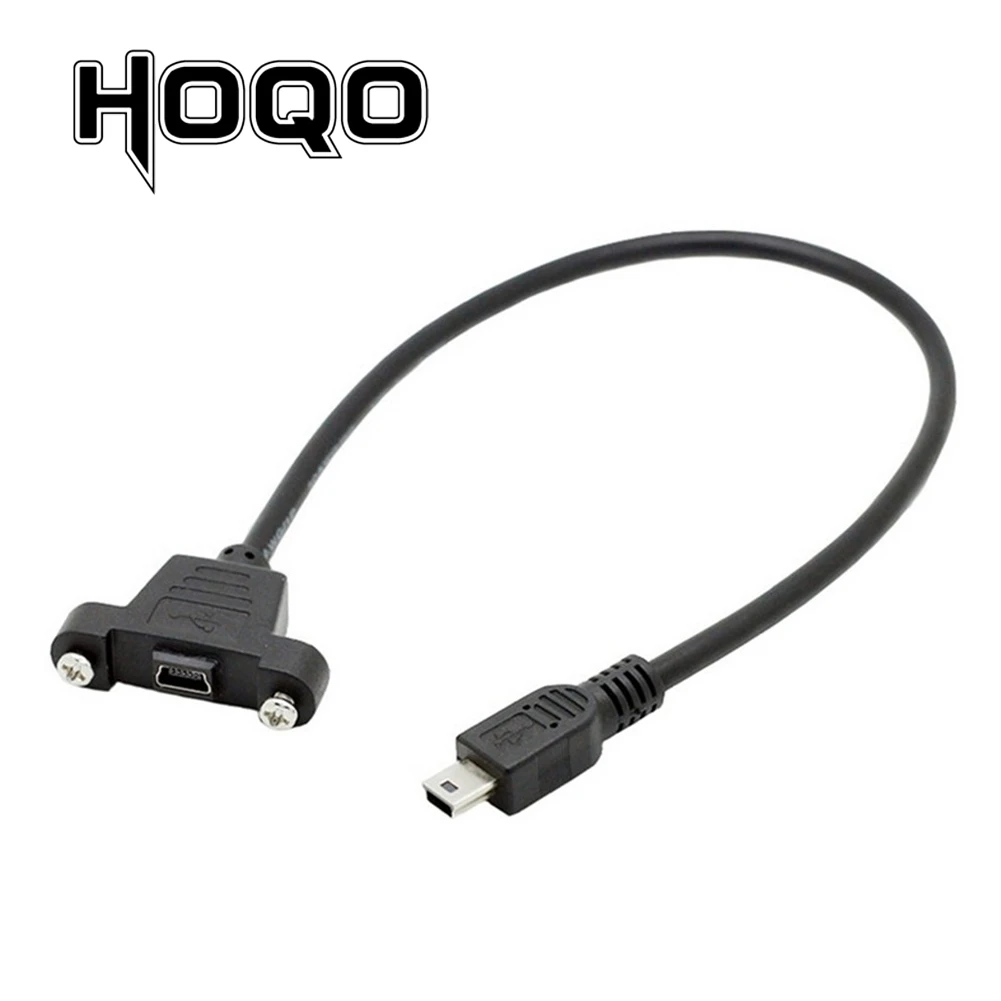 Computer Cables Panel Mount Type Mini USB 5Pin Male to Female Extension Adapter Cable with Screws 30cm 1ft 50cm Cable Length: 50cm Computer Cables Panel Mount Type Mini USB 5Pin Male to Female Extension Adapter Cable with Screws 30cm 1ft 50cm Cable Length: 50cm