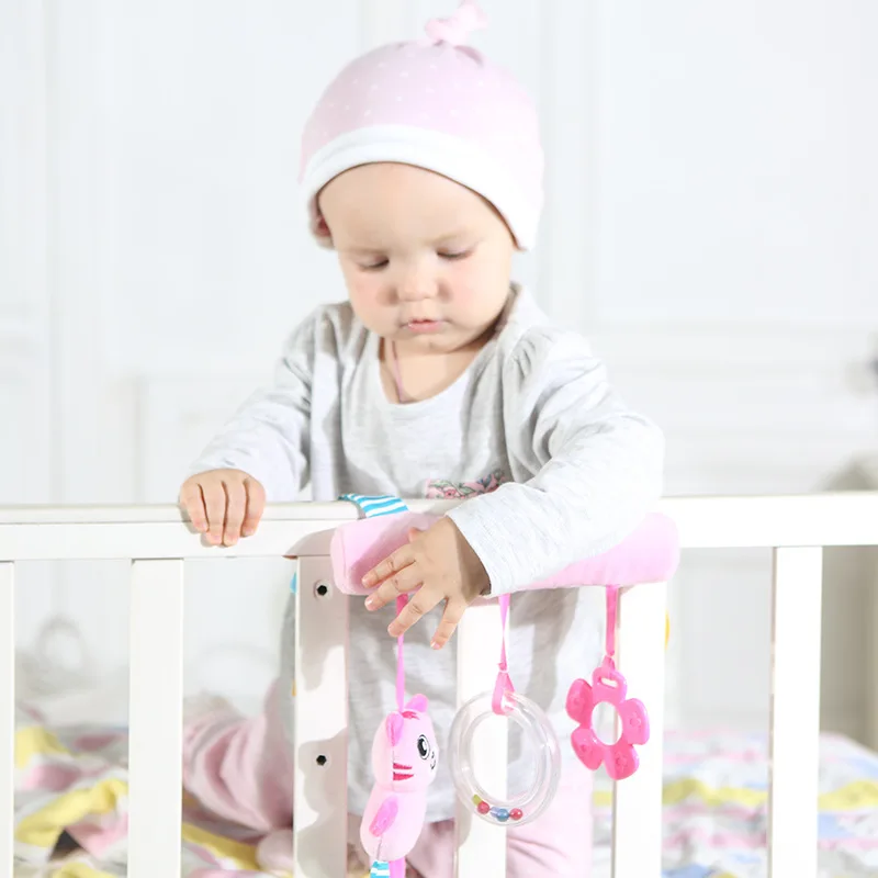 Baby Rattle Teethers Toys Comfort Plush Stuffed Animal Rattle Mobile Toys for Newborns Stroller Toy Set Hanging Bell Crib Rattle (16)