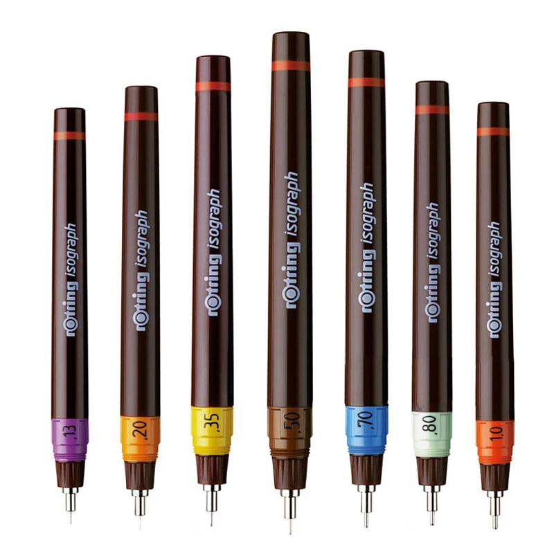Германия Rotring изограф игольчатая ручка 0,1-0,8 мм ручка для рисования ручная роспись ручка крючок линия ручка с добавляемыми чернилами 1 шт