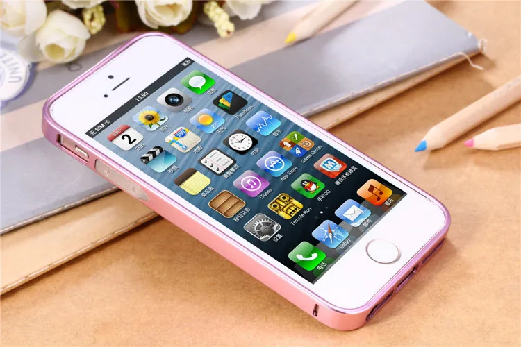 upgraded metal bumper case for iphone 5s 4s (9)