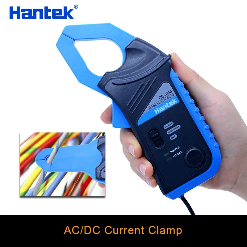 Hantek AC/DC токоизмерительный зажим CC650 для осциллографа 400 Гц пропускная способность