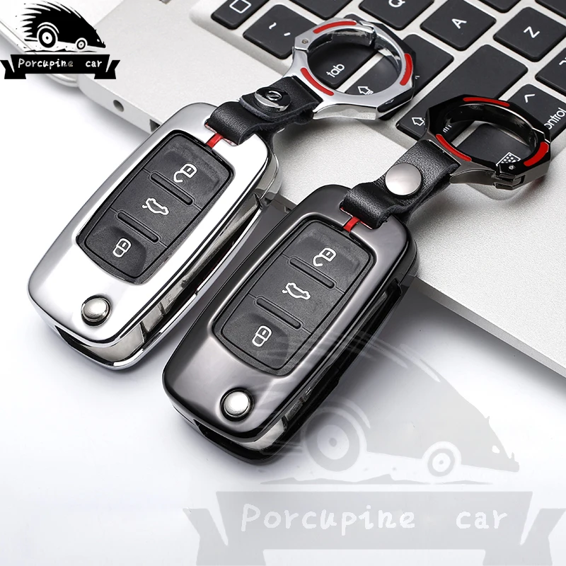 Zinc alloy Car Key Case Cover For Vw Jetta Golf Beetle Passat Polo Bora