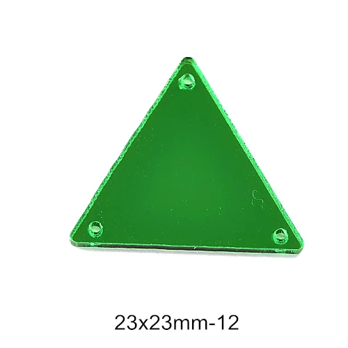 p12-23X23mm 50 шт./упак. изумрудно-Цвет акриловое зеркало пришить стразы 37 формы блестящие швейные камни для DIY украшения одежды сумки B1185 - Цвет: p12-23X23mm