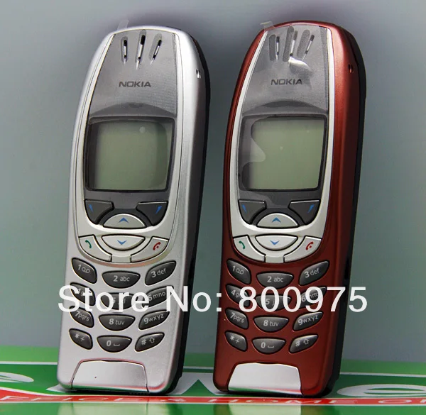 Восстановленное классический Nokia 6310i мобильного телефона 2G GSM открыл красный и один год гарантии