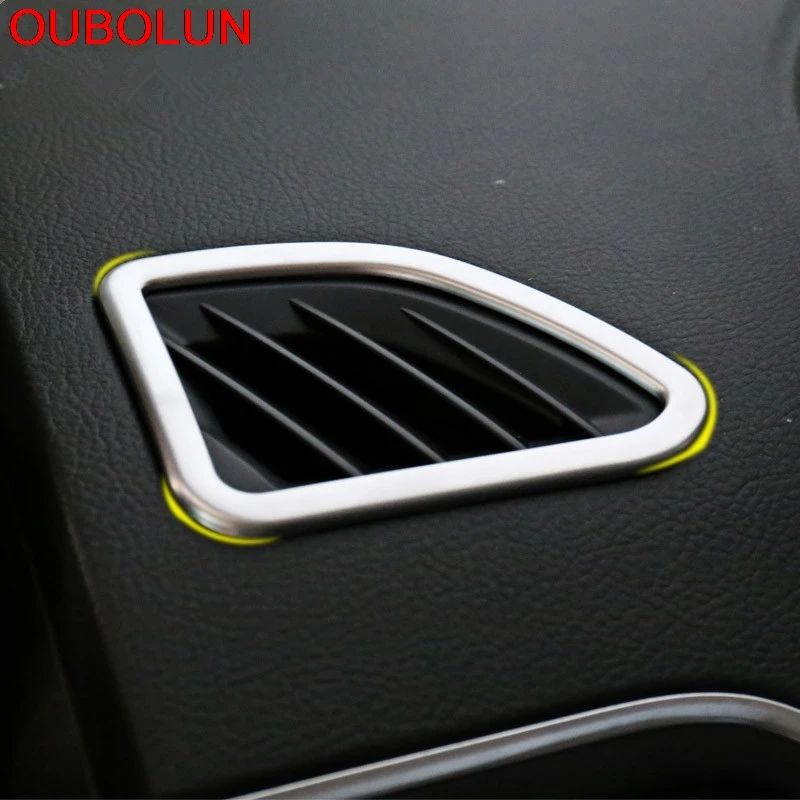 Us 9 26 18 Off Car Styling 2pcs For Fit Ford Edge 2015 Abs Matte Interior Front Up Air Conditional Vent Frame Cover Trim Ac Outlet Sticker In