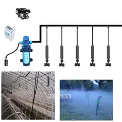 Новый В 12 в 45 Вт Timed Водяной насос набор водяного насоса 4L/мин парниковых Автоматическая Оросительная Система крест Распылительная насадка