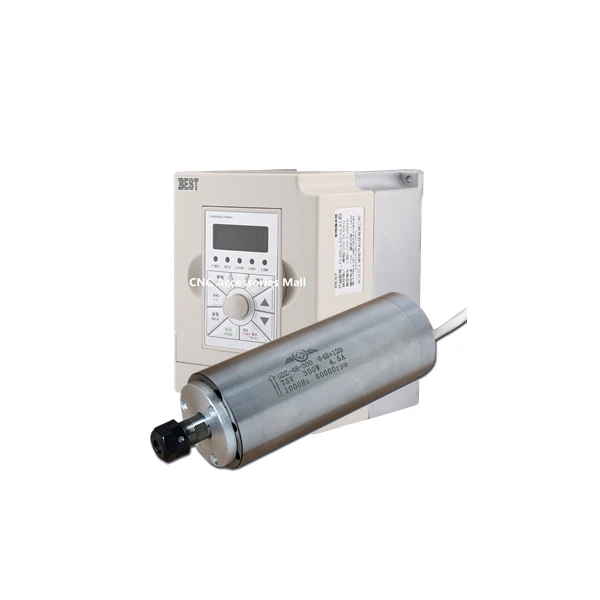 

Water Cooled Spindle Motor 300W ER8 AC75V & 1.5kw VFD inverter variable frequency driver