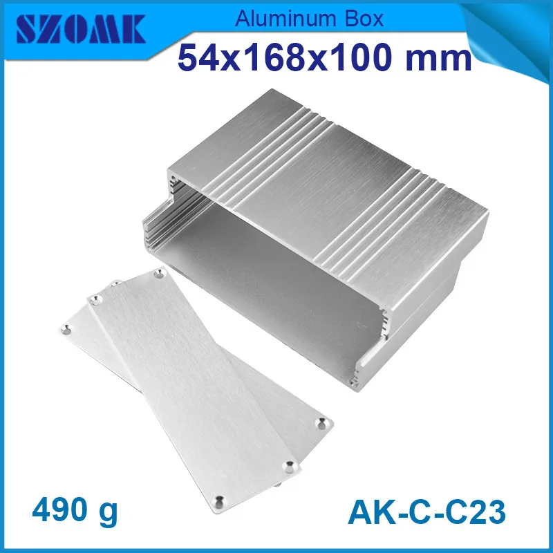 

4pcs/lot aluminium amplifiers enclosure for pcb broad electrical szomk switch case 54*168*100mm
