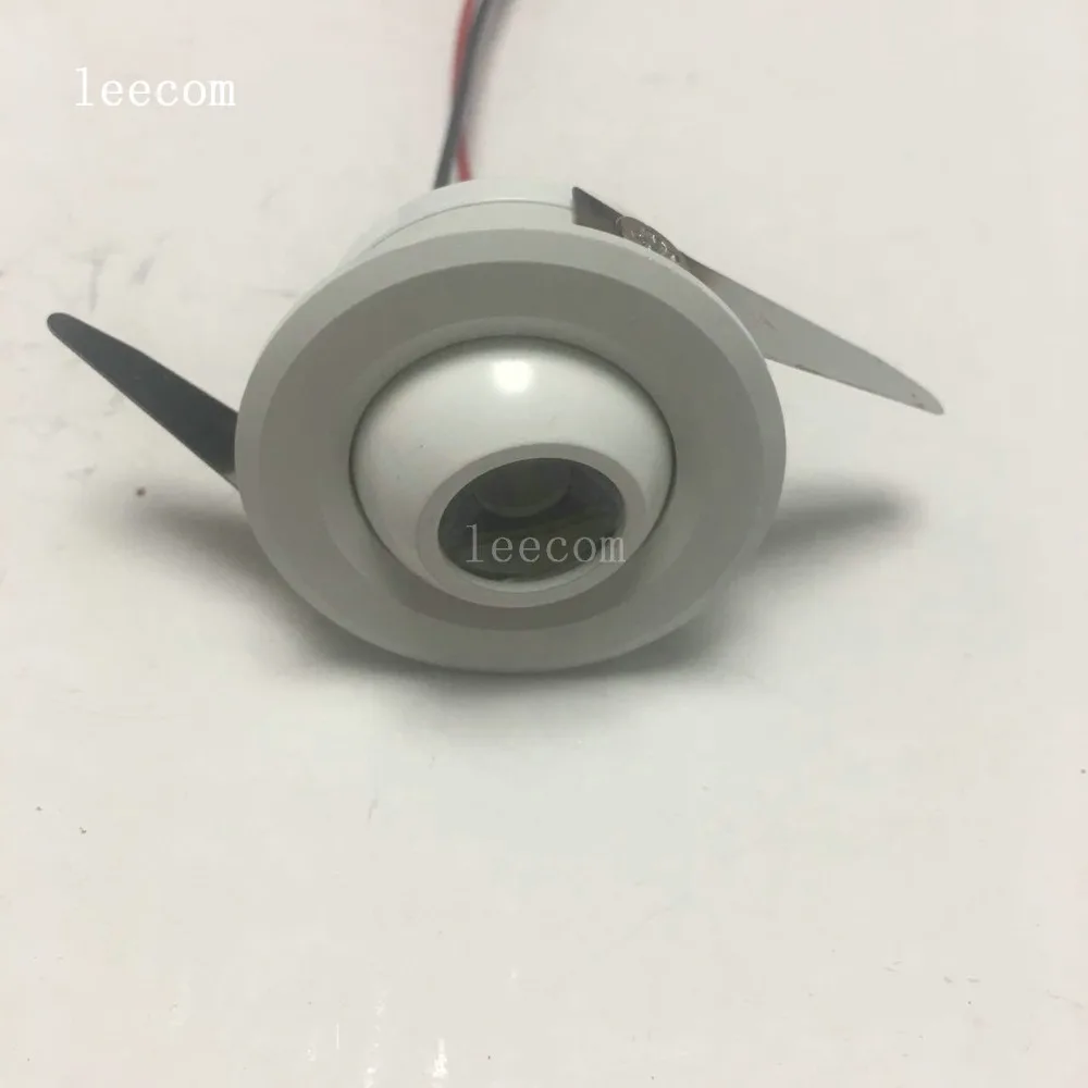 

10pcs/lot AC230V Mini Led Spot Light Cabinet Lamp 1.5w High Power Led White Warm White Indoor Lighting