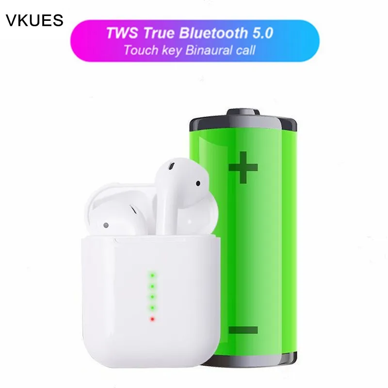 New Mini i5 TWS Wireless Bluetooth 5.0 earphones Stereo Headphone Earbuds 11 Pods Bass Headset Touch Control Charging Case 3