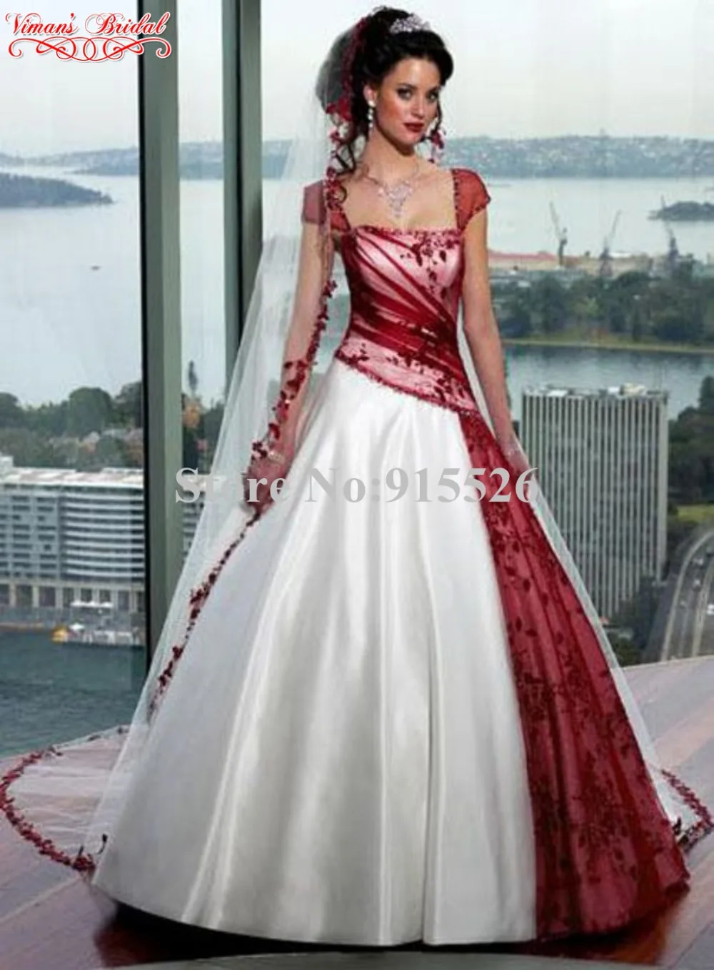 Vestito rosso sposa gelinlik