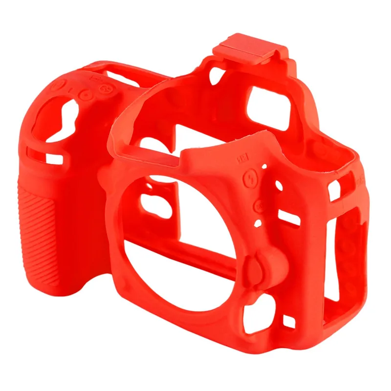 PULUZ мягкий силиконовый защитный чехол для Nikon D750 полый дизайн чехол Чехол для Nickon камера сумка - Цвет: Red