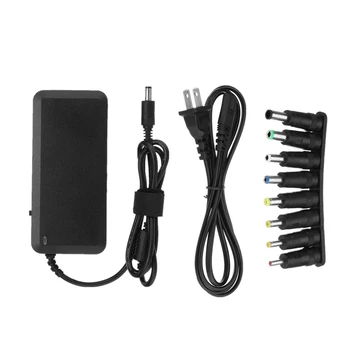 

CLAITE AC100-240V To DC12-24V 120W Adjustable US Plug Power Adapter Universal Charger with 8 Standard Plugs