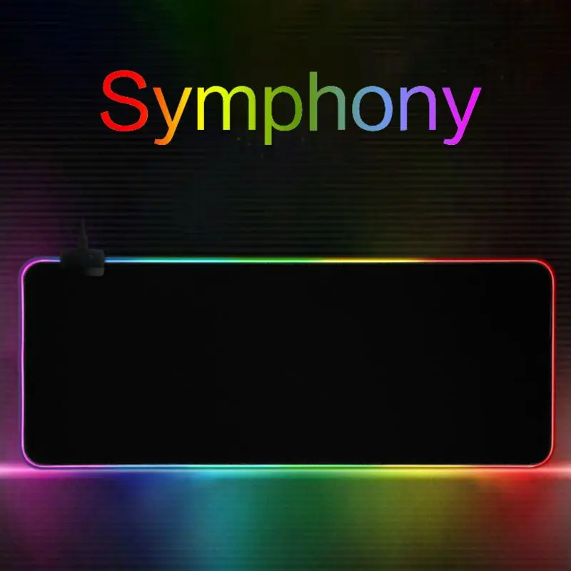 Rgb 7 Colorful Luminous Mousepad Gaming Led Lighting Mouse Mat For Mousepad Gaming Led Lighting Mouse Mat