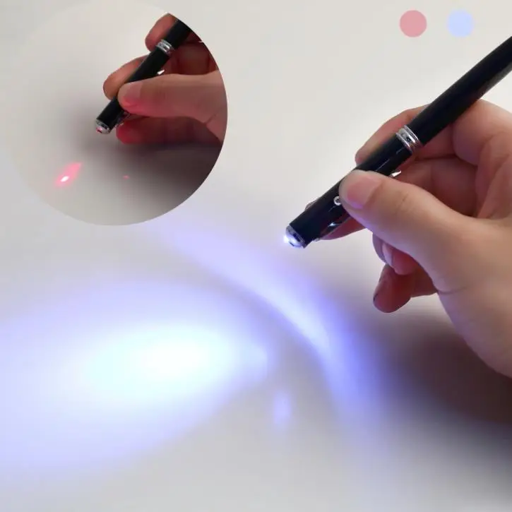 

1pcs 4 in 1 Soft rubber tip Accurate Laser Pointer LED Torch Touch Screen Stylus Ball Pen for iPhone black / Brand New