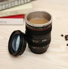 Creativos Tazas de Té de 400 ml de acero Inoxidable liner Lente de la Cámara Taza de La Novedad Regalos Thermocup Thermomug