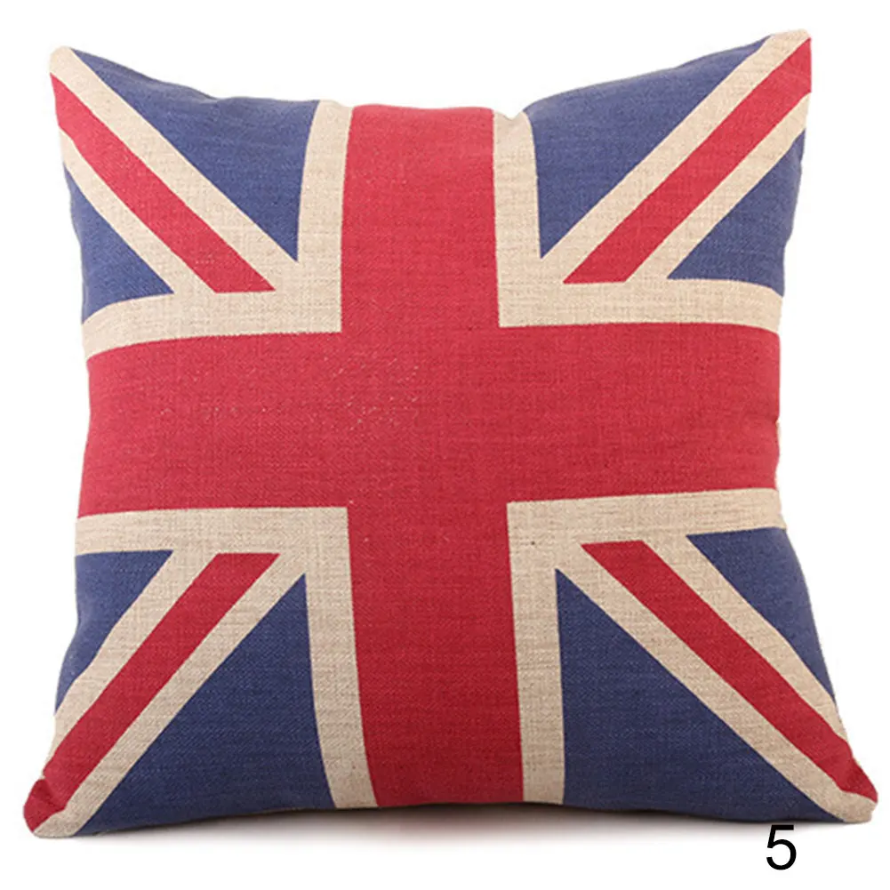 Cushion Наволочка патриотическая США американская Великобритания Канада подкладка-флаг звездно-полосатый флаг стул украшение сиденья H99F - Цвет: Cushion