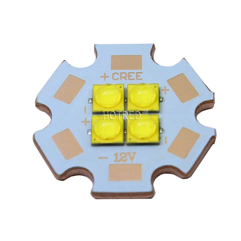 10W-28W Cree XPG3 XP-G3 3V 6V 12V 4Chips High Power LED Emitter Diode for flashlight spot light part DIY with 20mm Copper PCB