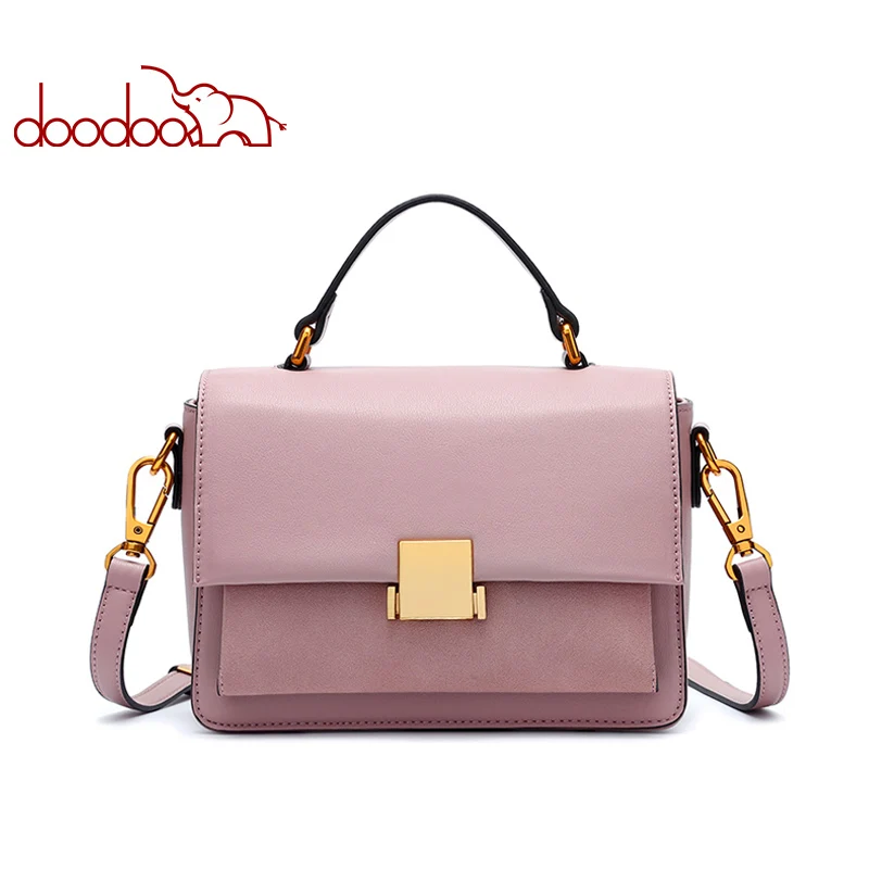 DOODOO العلامة التجارية المرأة حقيبة يد الإناث الكتف Crossbody حقائب السيدات بو جاكيت جلدي-مقبض حقيبة ساع بلون أزياء حمل DOODOO العلامة التجارية المرأة حقيبة يد الإناث الكتف Crossbody حقائب السيدات بو جاكيت جلدي-مقبض حقيبة ساع بلون أزياء حمل