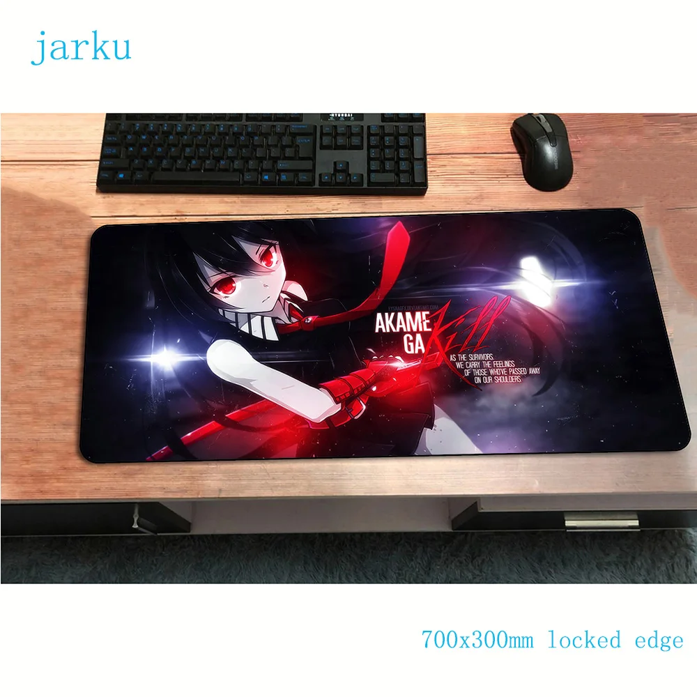 Коврик для мыши akame ga kill 700x300x2 мм игровой коврик Аниме гаджет notbook Настольный офиса