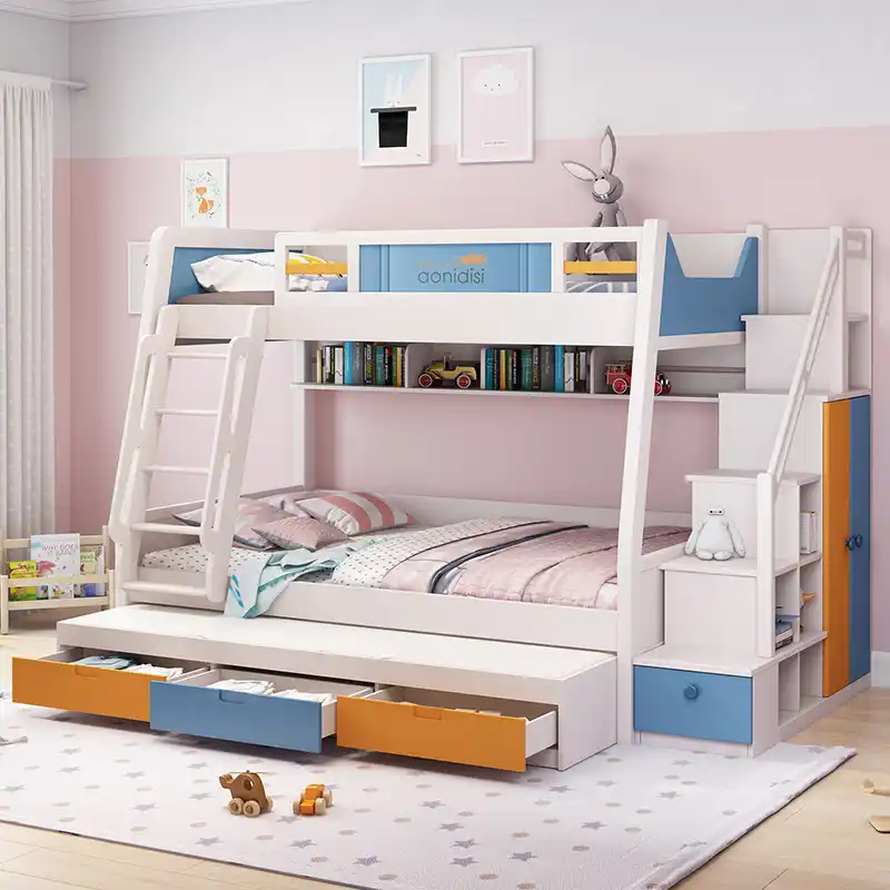 Modern Minimalist Children Bed High And Low Bed Mother And Son Bunk Bed Adult Solid Wood Furniture Aliexpress