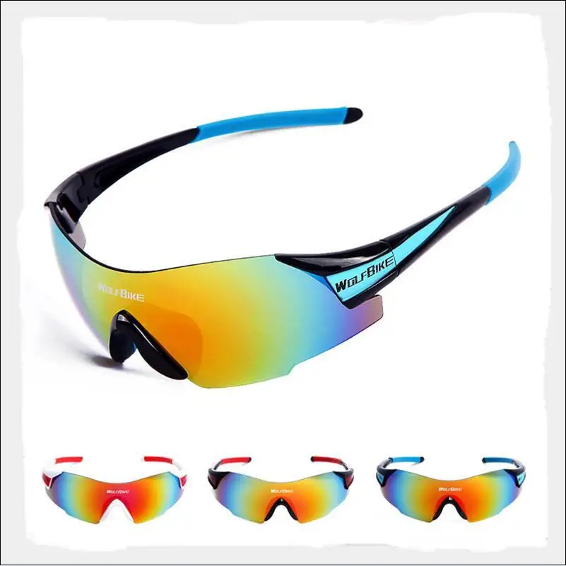 

WOLFBIKE Men Women UV400 Cycling Glasses Outdoor Sport Mountain UV400 Sports Sun Glasses Goggles original Box Bicycle Accessory