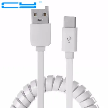 

Stretch USBC USB-C 3.1 USB Type C to USB 2.0 A Male Data Flat Slim Cable 100cm 1m 3ft for Tablet White
