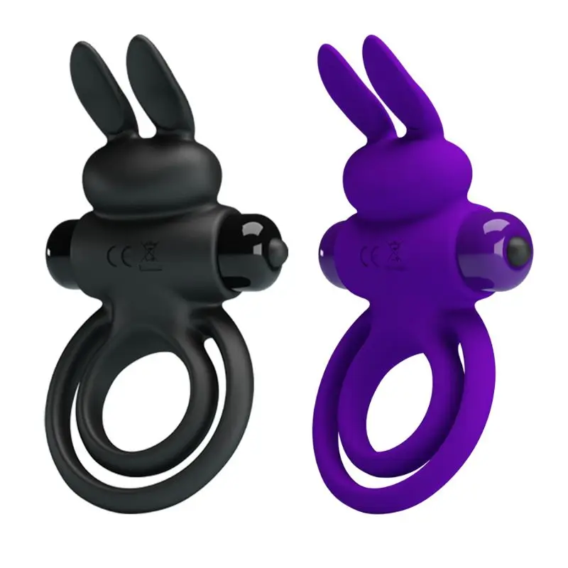 

Silicone Vibrating Dual Cock Rings Male Enhancing Penis Ring & Clitoral G-Spot Vibrators Vibes Stimulators Sex Toys for Men, Wom