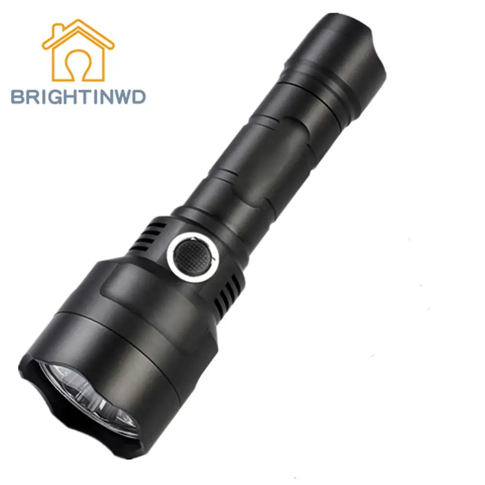 BRIGHTINWD Battery Kit Triple Reflector Tactical LED Flashlight 18650