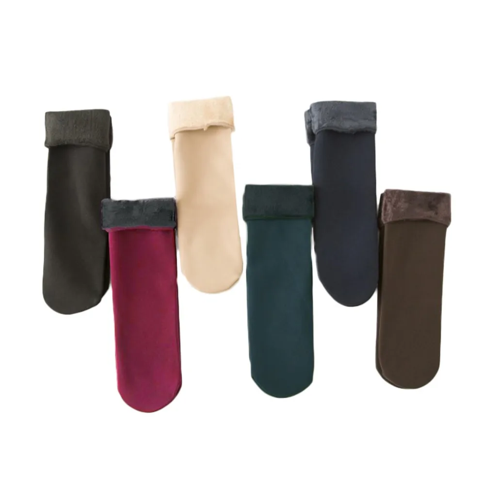 

Ladies Socks Plus Velvet Thickening Autumn Winter Snow Sock Casual Home Warm Floor Socks Women Can Wear Brushed Socks