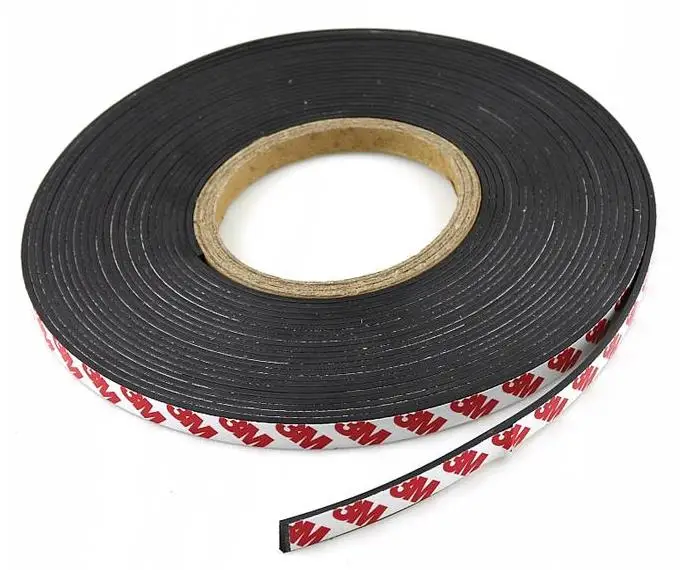 

1 Meter/ A reel of width 12mm thickness 2mm Flexible Rubber Magnet 12*2 mm Magnetic Strip Rubber Magnet Tape